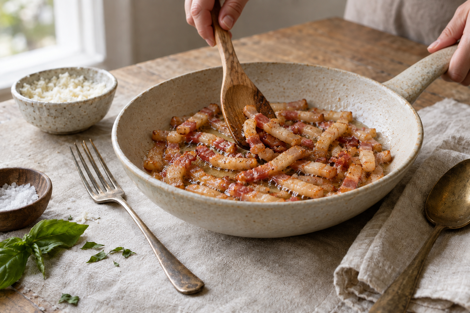 Authentic Bucatini all’Amatriciana Recipe, step photo 1