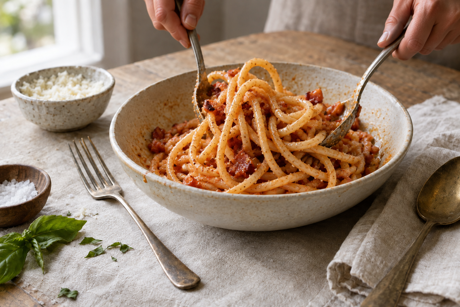 Authentic Bucatini all’Amatriciana Recipe, step photo 3