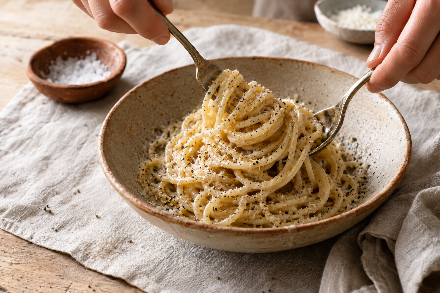 Authentic Cacio e Pepe Recipe, step photo 4