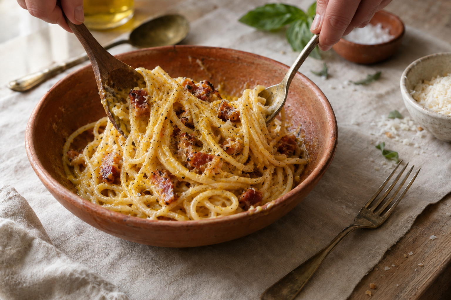 Authentic Spaghetti Carbonara Recipe, step photo 2