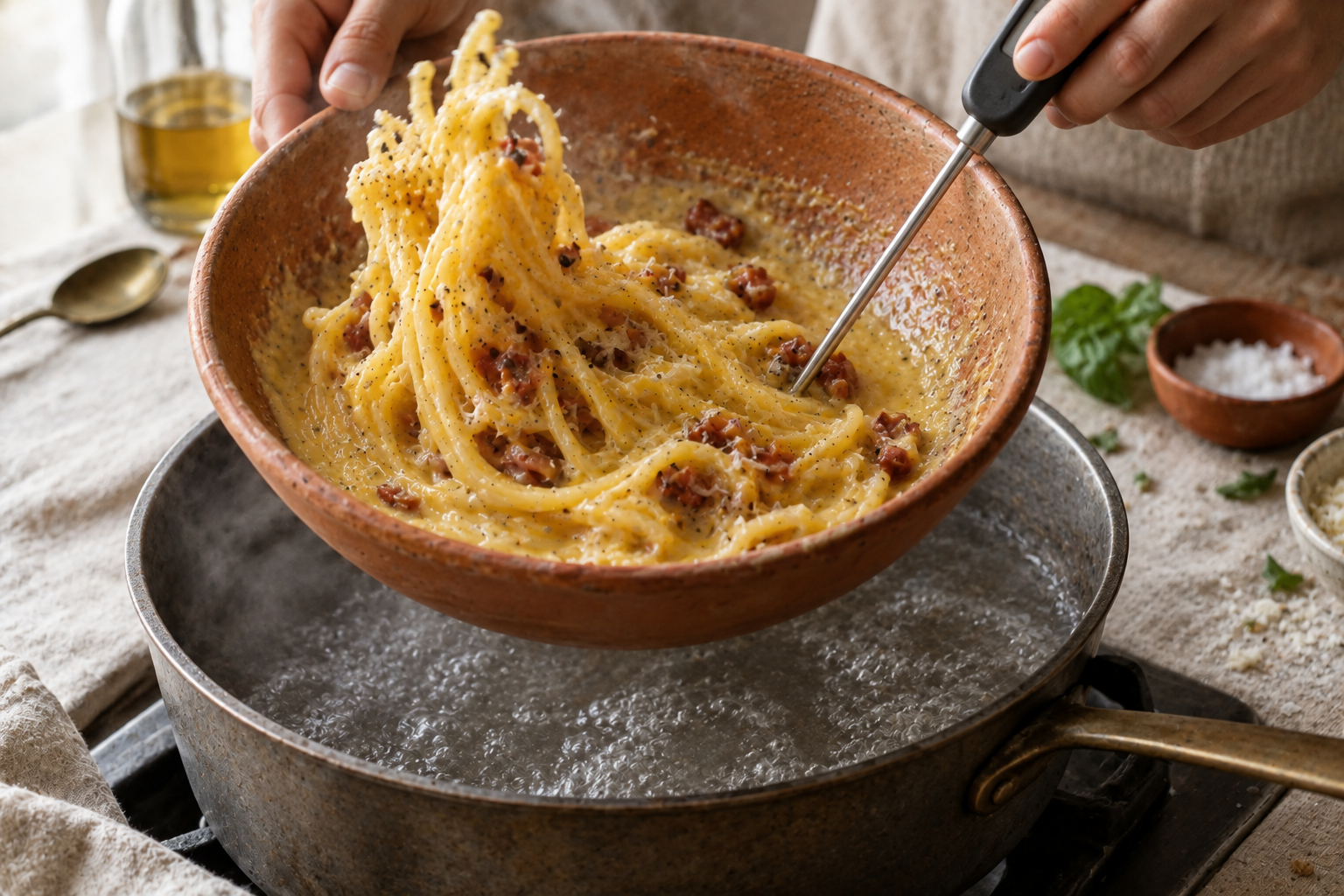 Authentic Spaghetti Carbonara Recipe, step photo 3