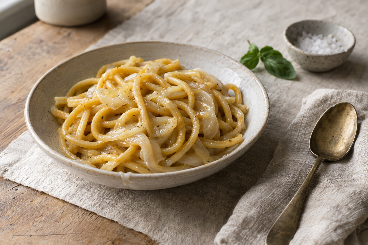 Bigoli in Salsa Recipe (Venetian Pasta)