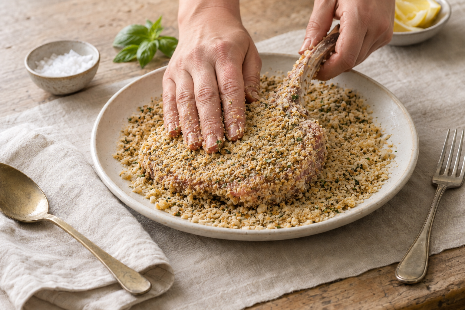 Cotoletta alla Milanese Recipe, step photo 1