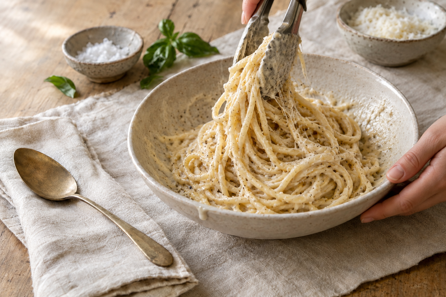 Easy Cacio e Pepe Recipe, step photo 4