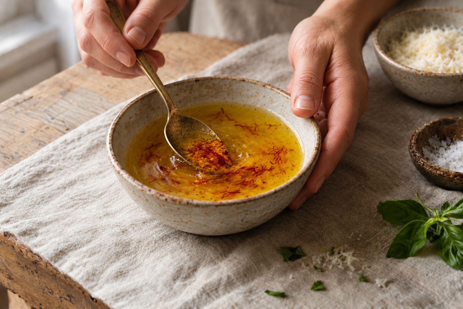 Easy Risotto alla Milanese, step photo 1