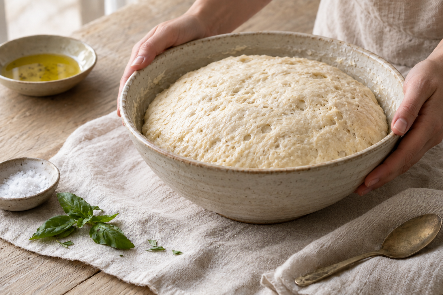 Focaccia Barese Recipe with Tomatoes, step photo 2