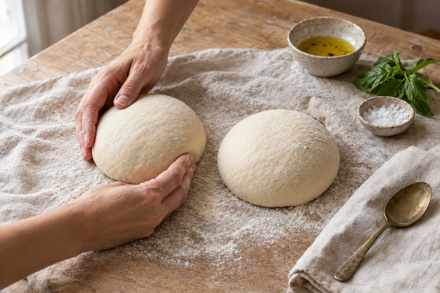 Neapolitan Pizza Margherita Recipe, step photo 1