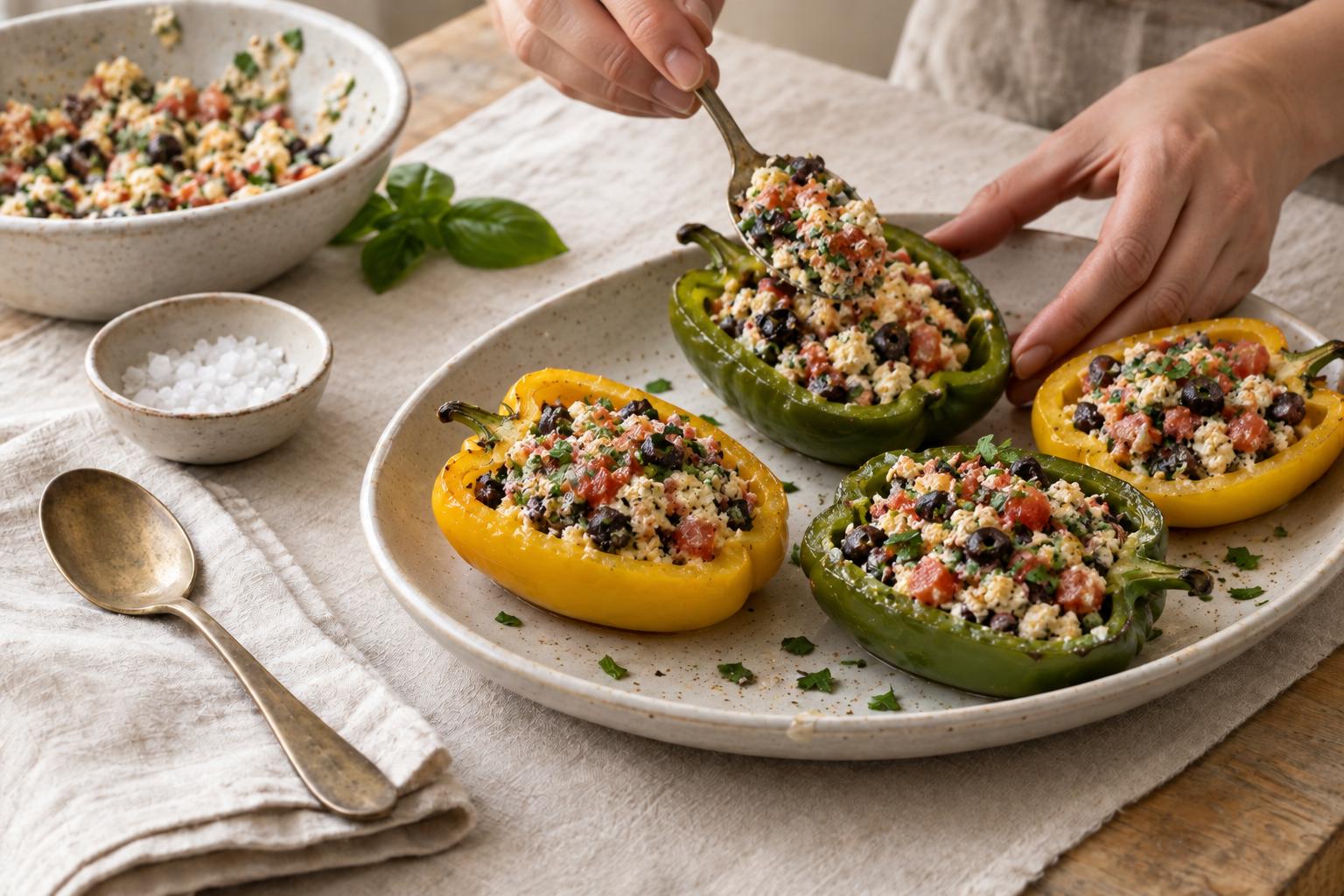 Neapolitan Stuffed Peppers Recipe, step photo 2