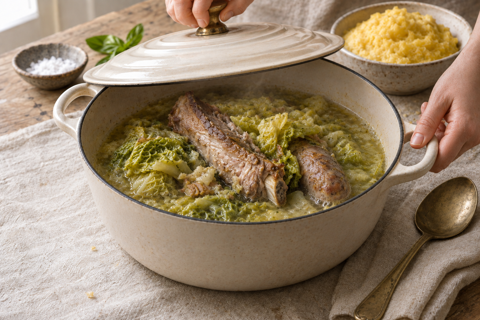 Traditional Cassoeula Recipe (Milanese Pork Stew), step photo 2